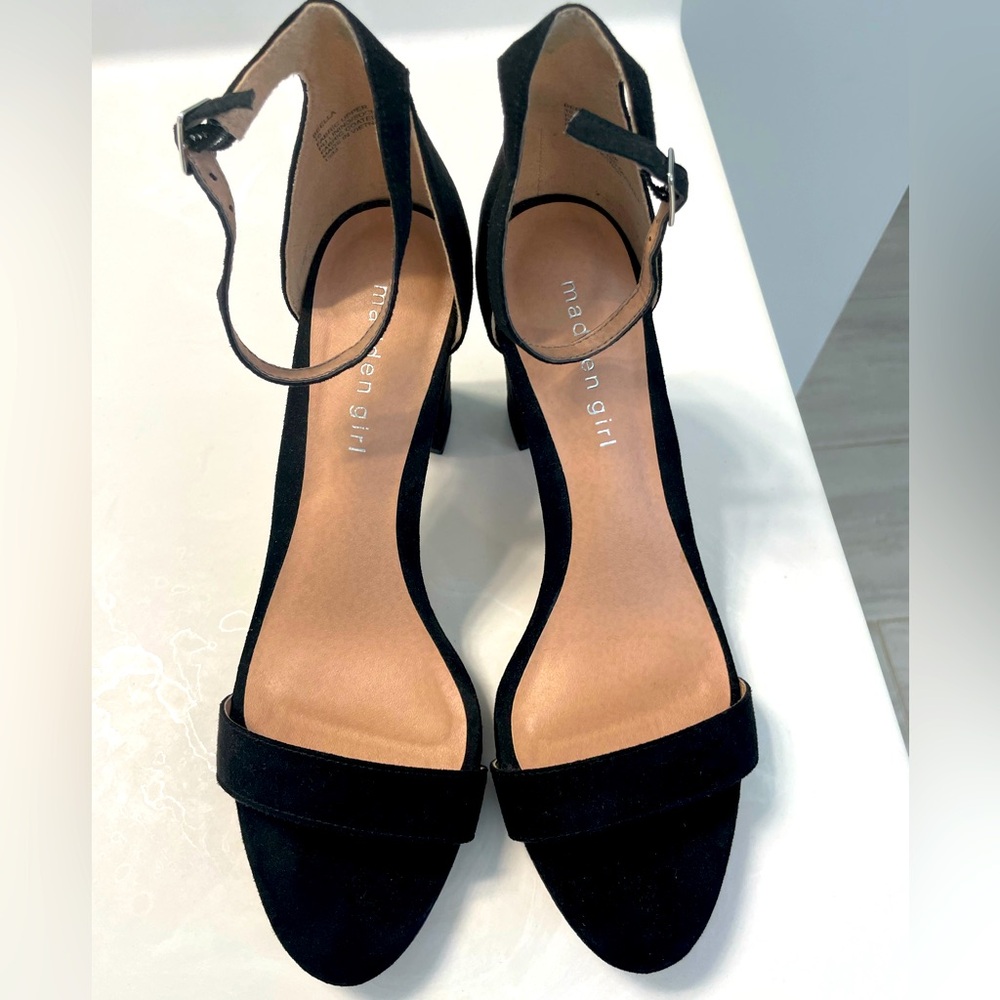 Madden girl black block heels